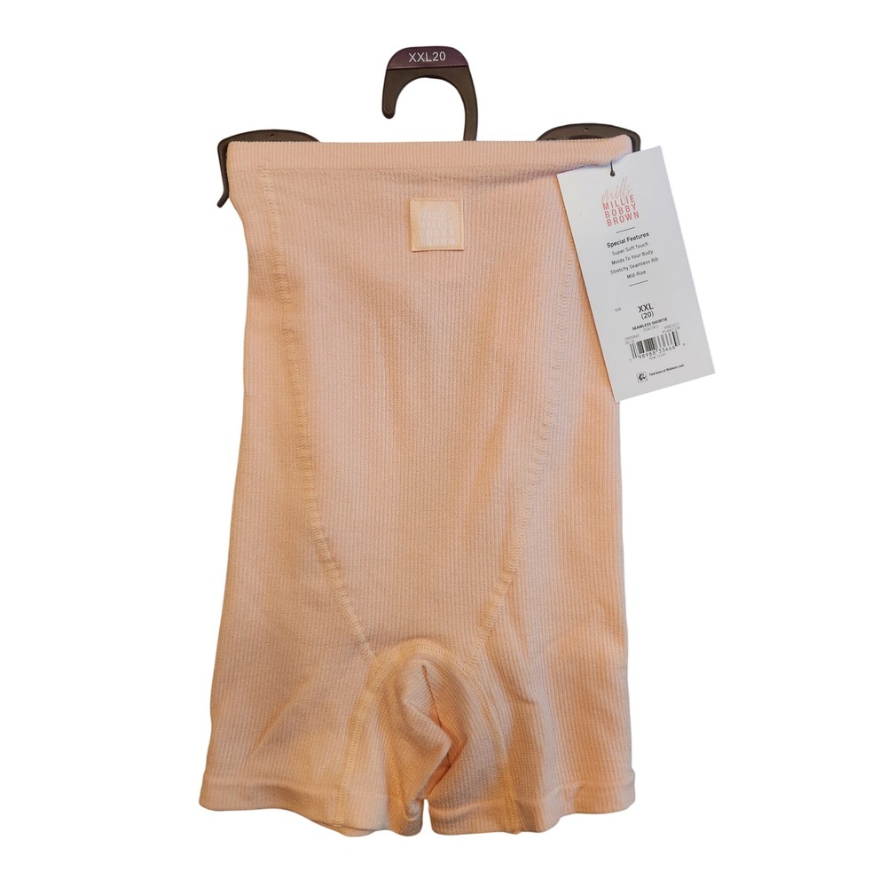 Florence by Mills Millie Bobby Brown Seamless Shortie Peaches XXL 20 Ribbed